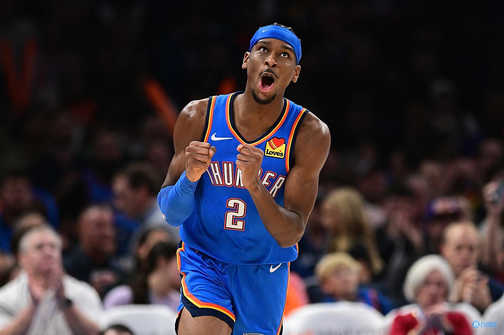 SGA49次30+NBA合并后歷史第10 喬丹5次&哈登科比麥迪冰人各1席